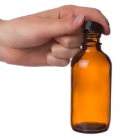 8 Ounce Amber Glass Bottle