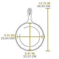 Lodge Cast Iron 9 Inch Round Skillet