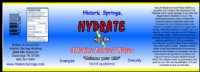 Hydrate 1/2 Liter (16.9oz.) Alkaline Ionized Water
