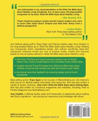 What The Bible Says About Healthy Living COOKBOOK - Hope Egan