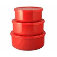 Calypso Small Bowl Set 6 Piece Red