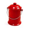 Ceramic Compost Crock RED