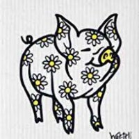 WetIt! Swedish Cloth - Daisy Pig 6.75in.x8in.