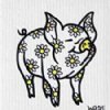 WetIt! Swedish Cloth - Daisy Pig 6.75in.x8in.