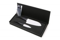 Ceramic Knife Gift Set: 3 inch Paring 5.5 inch Santoku