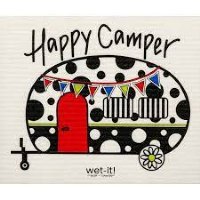 WetIt! Swedish Cloth - Happy Camper 6.75in.x8in.