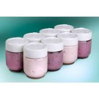 Euro Cuisine- Dated Yogurt Jars (Set of 8) For Model YMX650