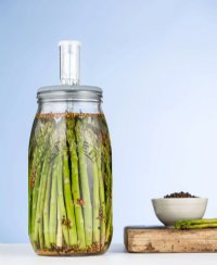 Kilner Fermentation Set 102 oz. (3L) Jar with Bubbler