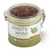 Adagio visibilTEA Peachy White Tea in 4oz. Tin