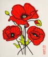 WetIt! Swedish Cloth - Poppy Flower 6.75in.x8in.