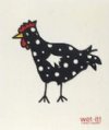 WetIt! Swedish Cloth - Spotted Black Chicken 6.75in.x8in.