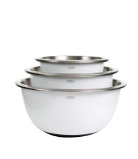OXO 3pc Stainless Steel Mixing Bowl Set with Non-Slip Base
