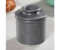 Butter Bell Crock Steel Gray Matte