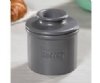 Butter Bell Crock Steel Gray Matte