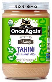 Once Again Tahini Butter Nt Wt 16oz