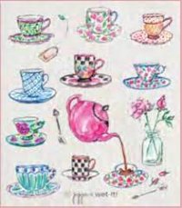 WetIt! Swedish Cloth - Teatime 6.75in.x8in.