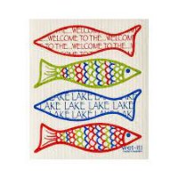 WetIt! Swedish Cloth - Welcome To The Lake 6.75in.x8in.