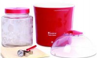 EuroCuisine YM460 Yogurt and Greek Yogurt Maker (RED)