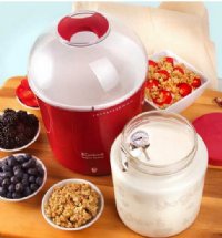 EuroCuisine YM460 Yogurt and Greek Yogurt Maker (RED)